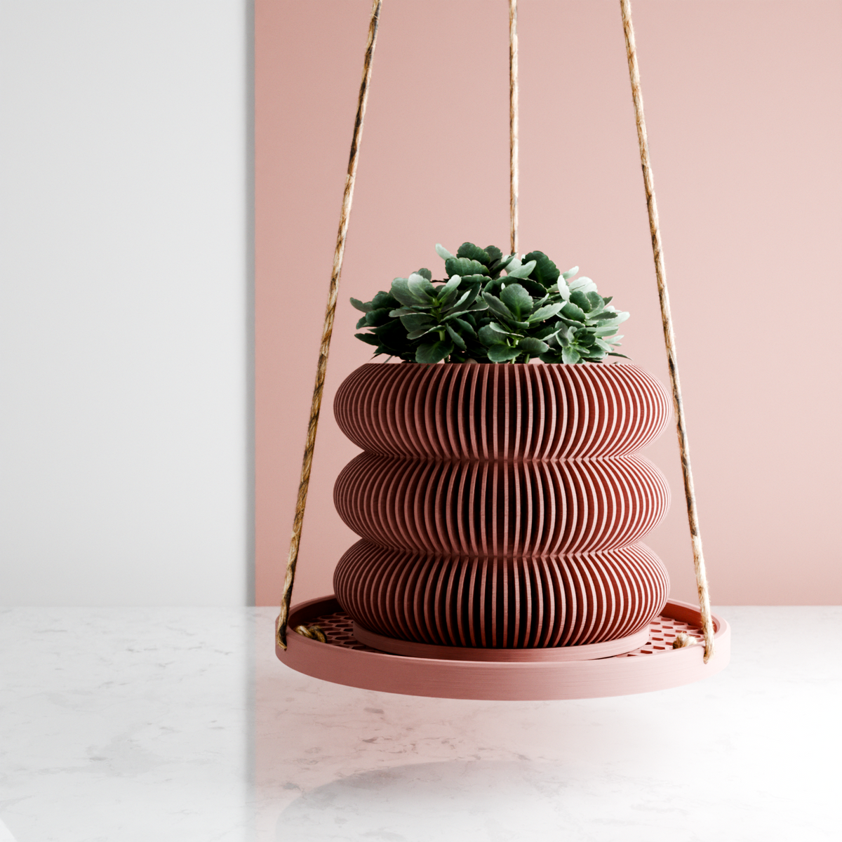 Honeycomb Hanging Plant Pot Tray