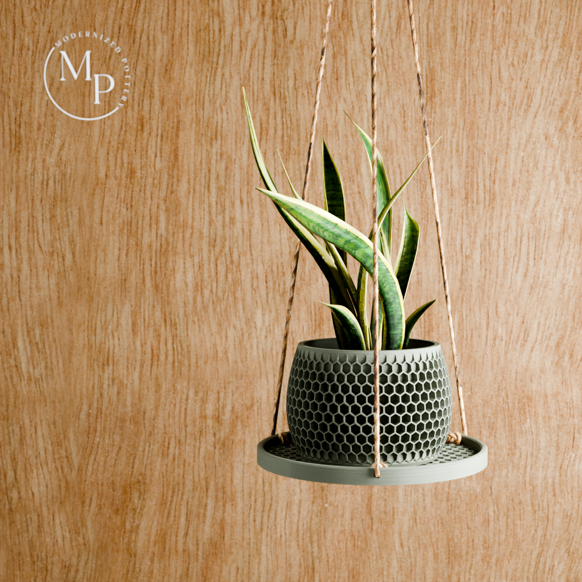 Honeycomb Hanging Plant Pot Tray