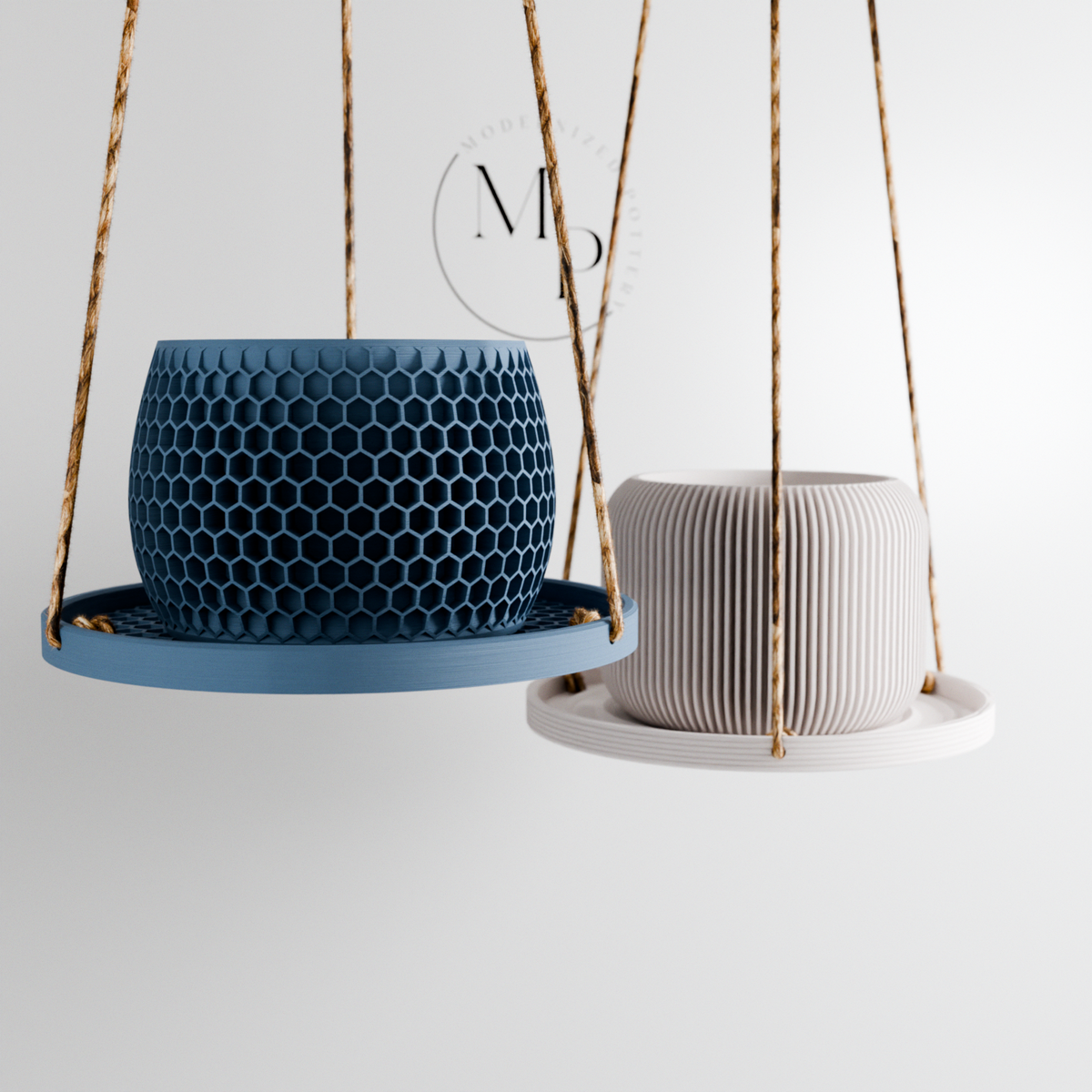 Honeycomb Hanging Plant Pot Tray