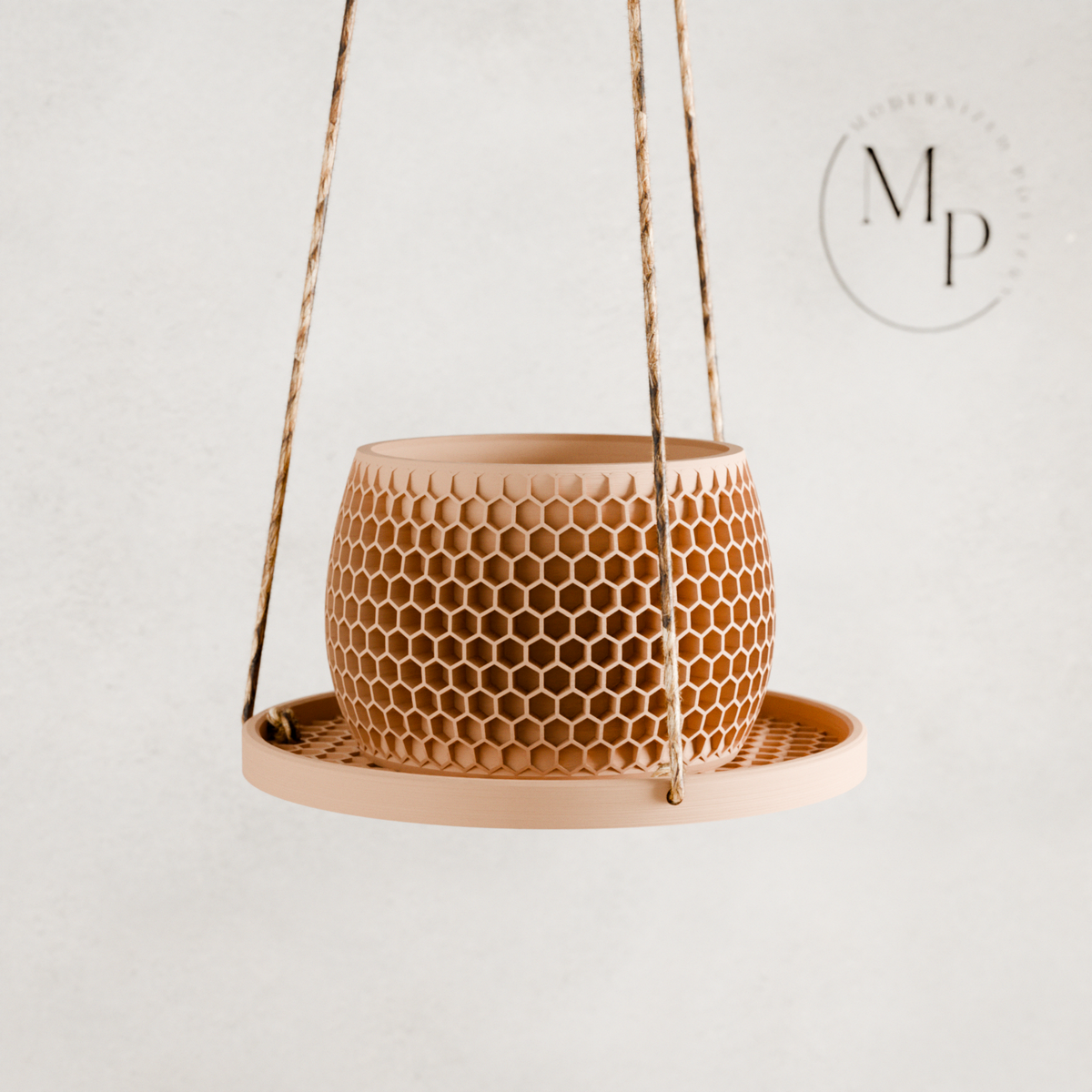 Honeycomb Hanging Plant Pot Tray