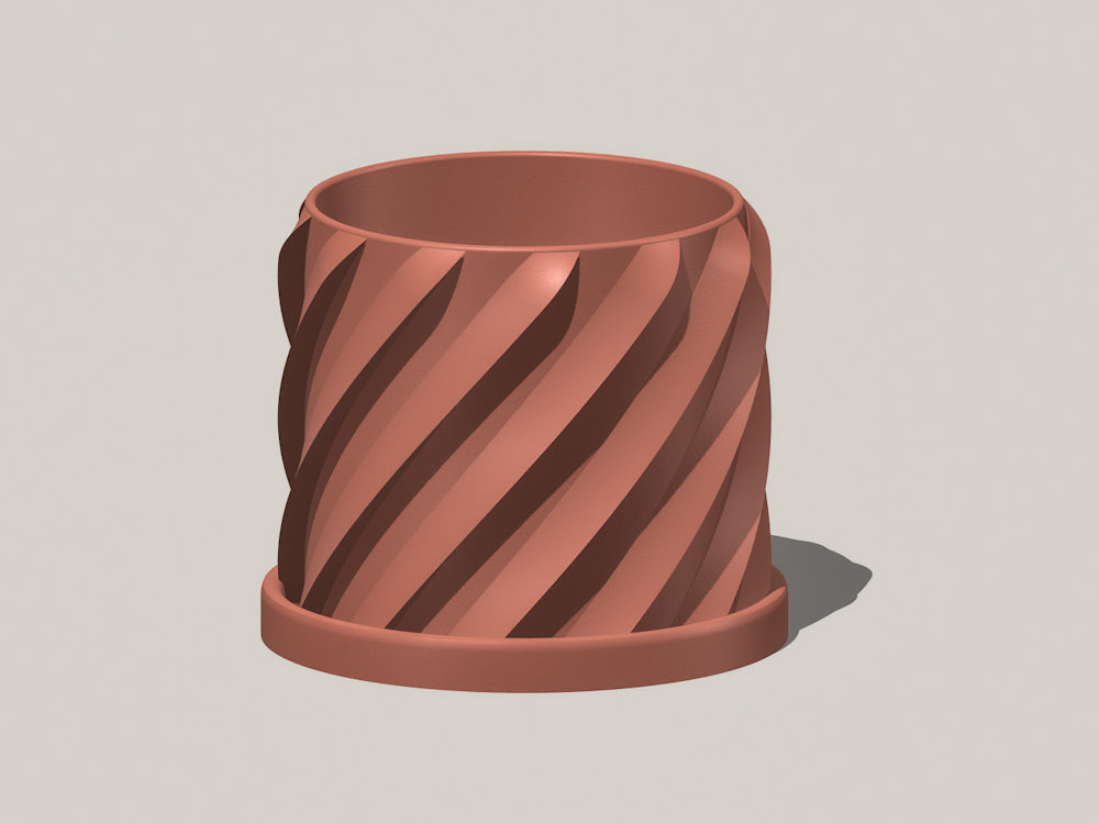 Thicc Spiral Plant Pot