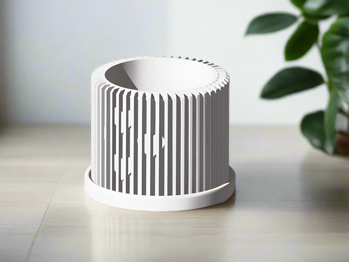 Modern Heart-Shaped Planter with Drainage & Saucer – Unique Valentine’s Day Gift for Plant Lovers, 3d Printed Planter Home Hosting Decor,