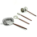 Vibhsa 4-Piece Bar Tools Kit | Copper Hammered PVD Handle, Stainless Steel, Gift Box