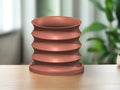 BRIM Wavy 3D-Printed Indoor Planter with Drainage