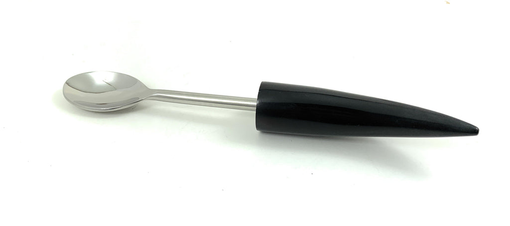 Vibhsa 4-Piece Bar Tools Kit | Black Horn Resin Handle, Stainless Steel, Gift Box