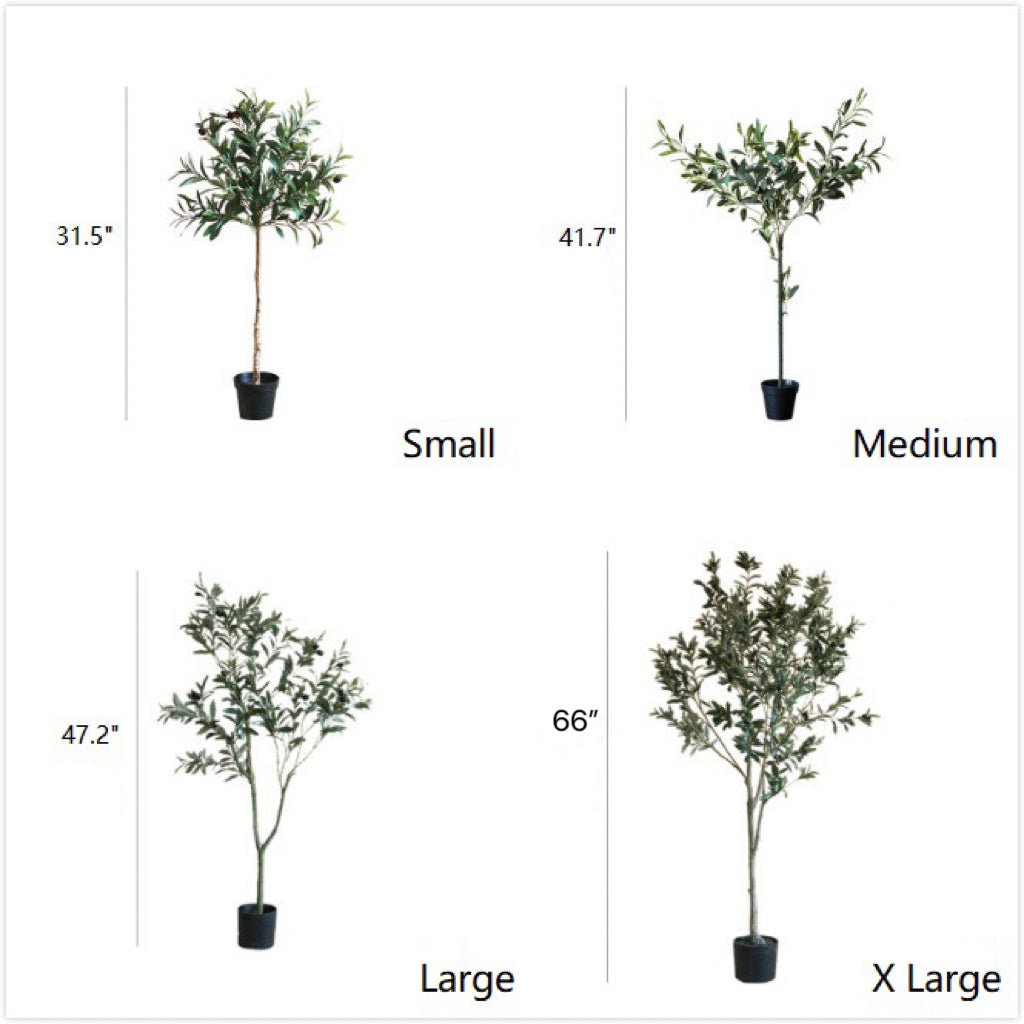 Artificial Silk Olive Tree in Pot