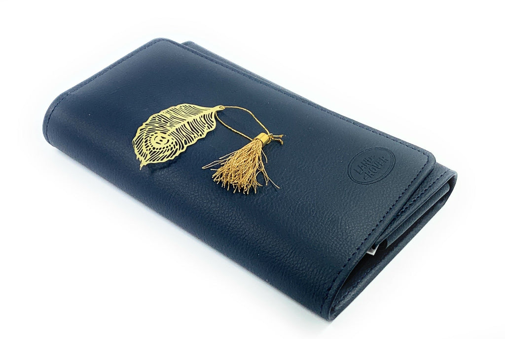 Feather Bookmark with Tassel Gold Finish Set of 6