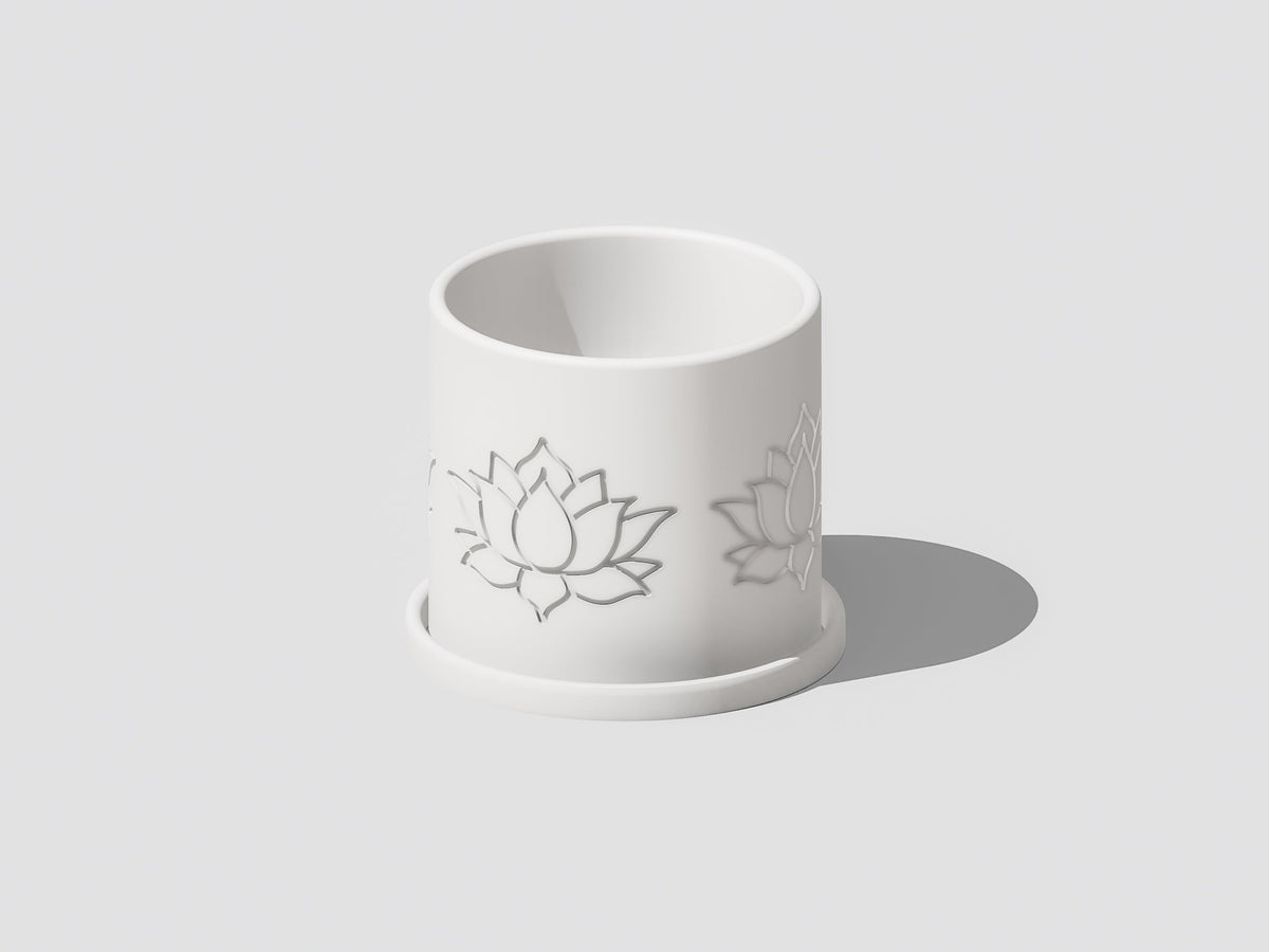 Lotus Flower Pot with Drainage