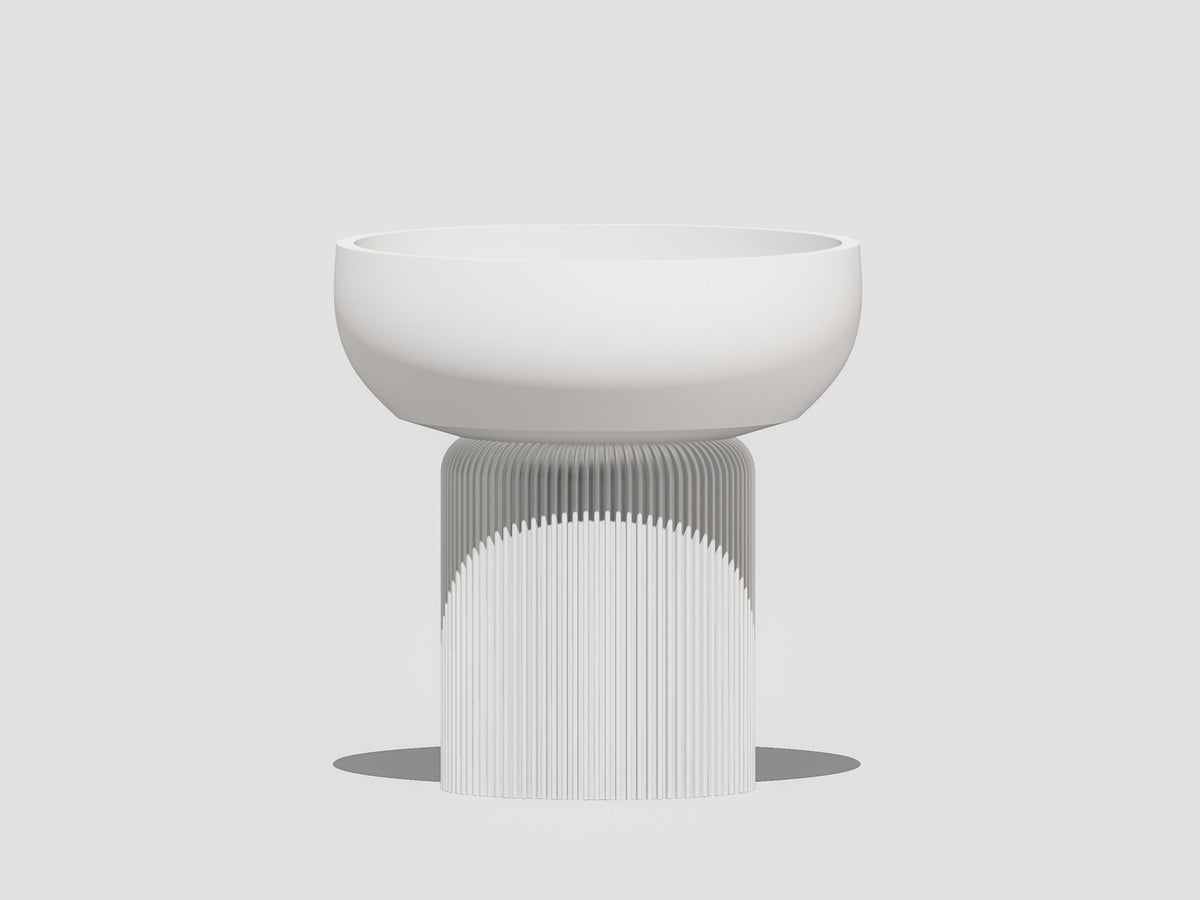 Modern Pedestal Plant Pot, Two-Piece