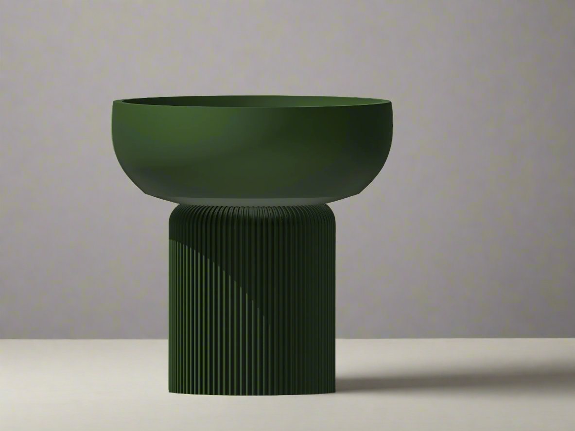 Modern Pedestal Plant Pot, Two-Piece