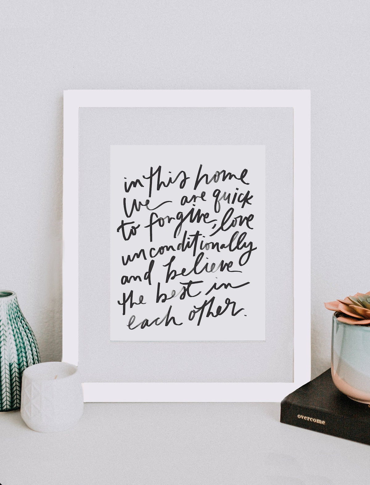 In this home we are Art Print - 8 x 10 in