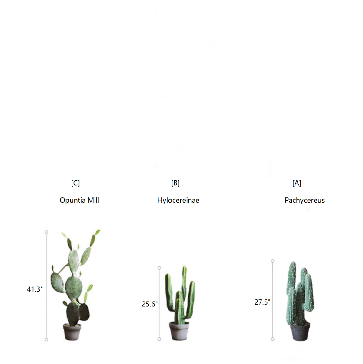 Artificial Cactus in Pot Various Styles