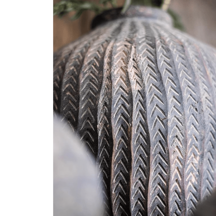 Artisan Handcrafted Antique-Style Concrete Vase