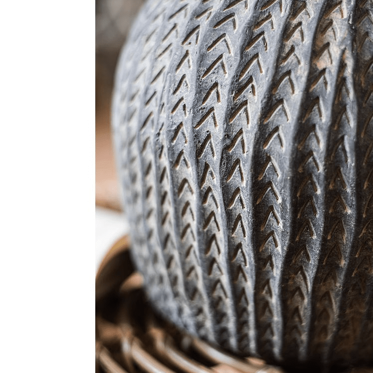 Artisan Handcrafted Antique-Style Concrete Vase