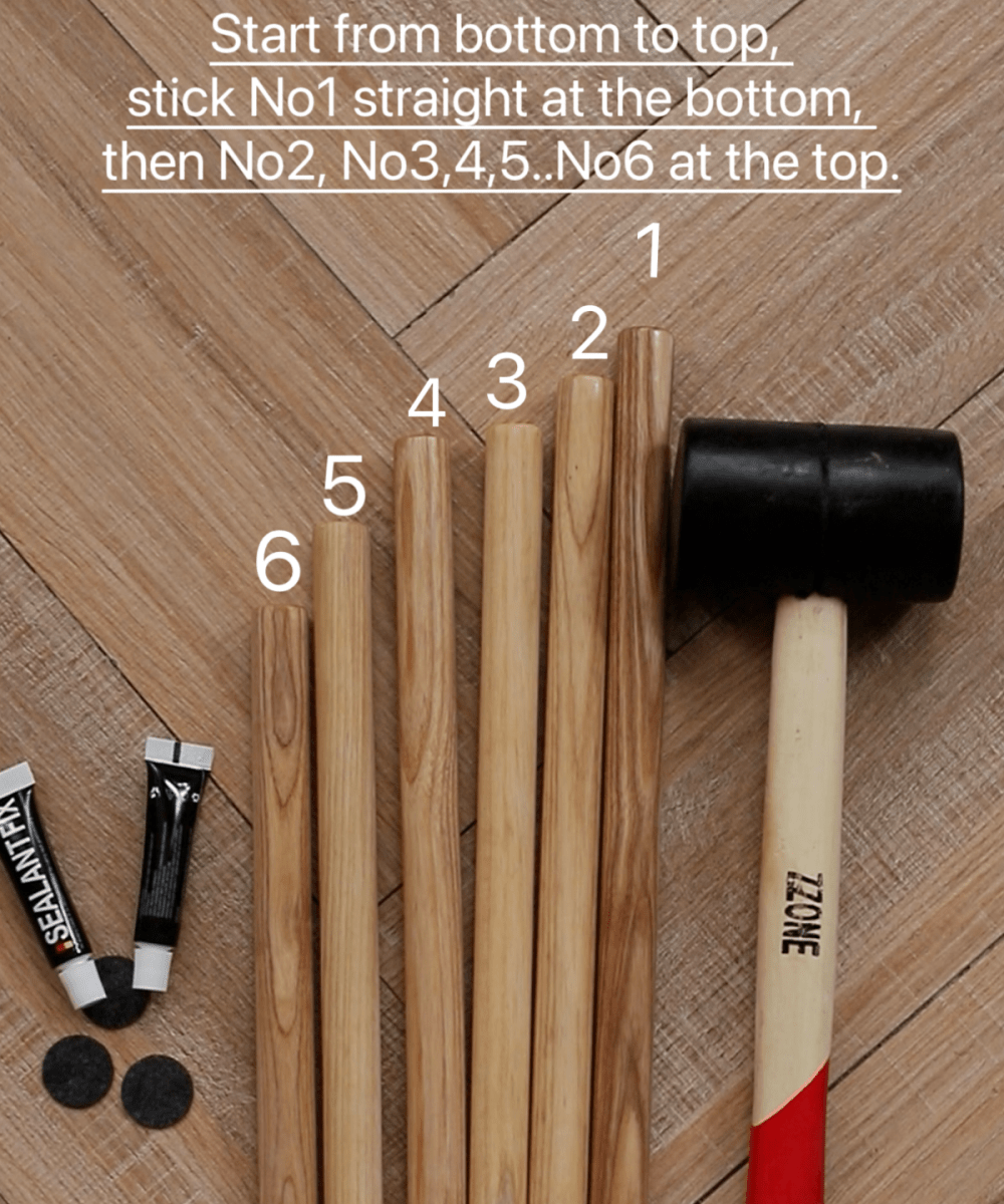 Solid Ash Wood Coat Rack 72.8" Tall