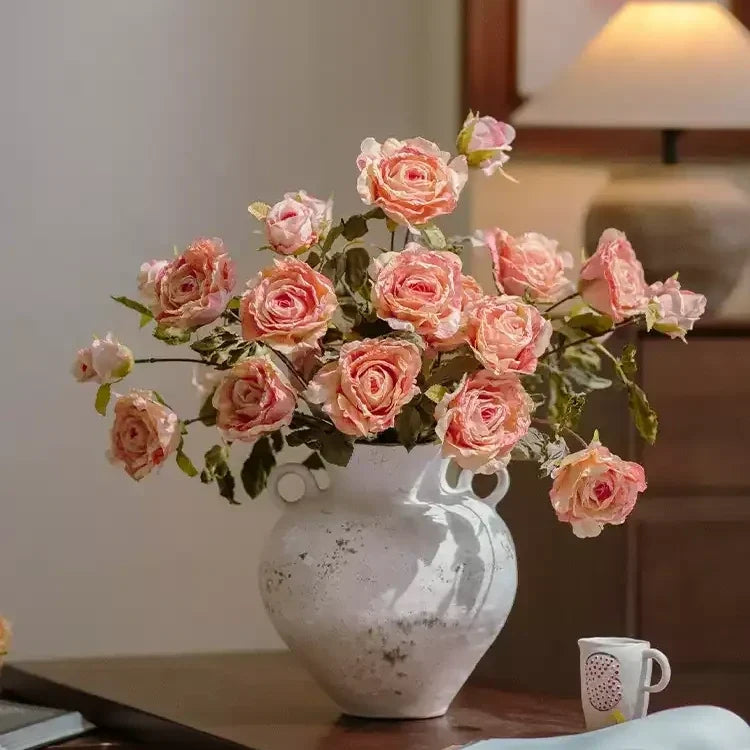 Artificial Antique Garden Rose Spray – 28.3"