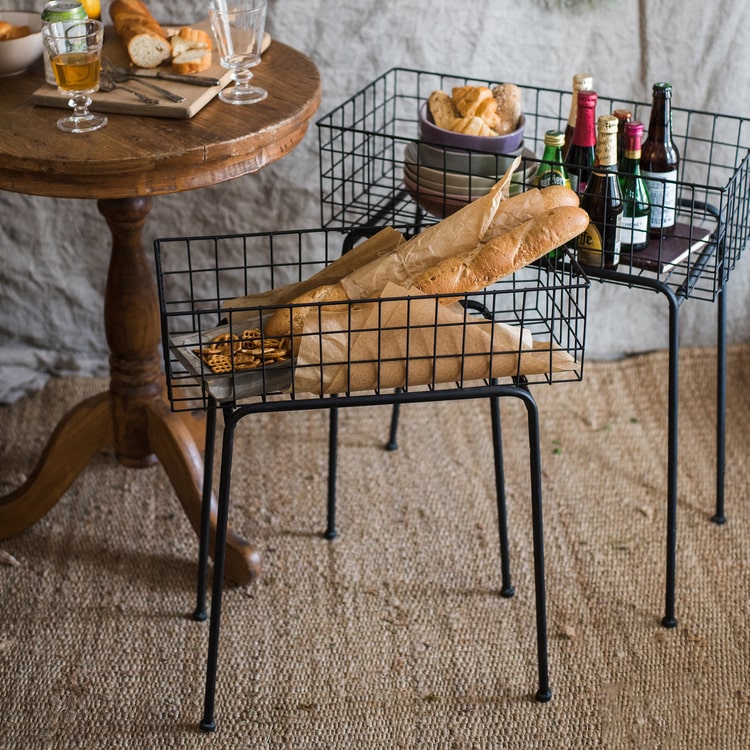Modern Black Metal Plant Stand