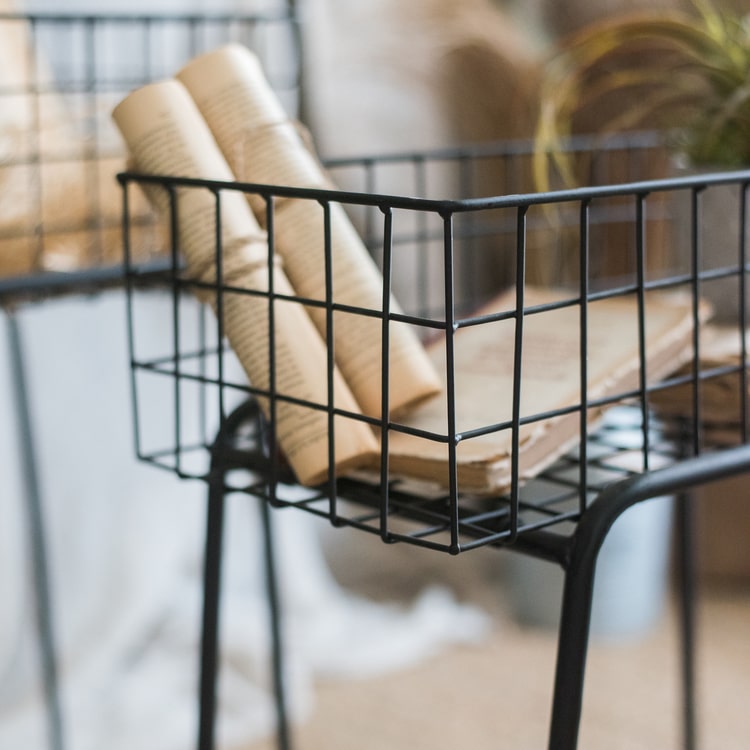 Modern Black Metal Plant Stand