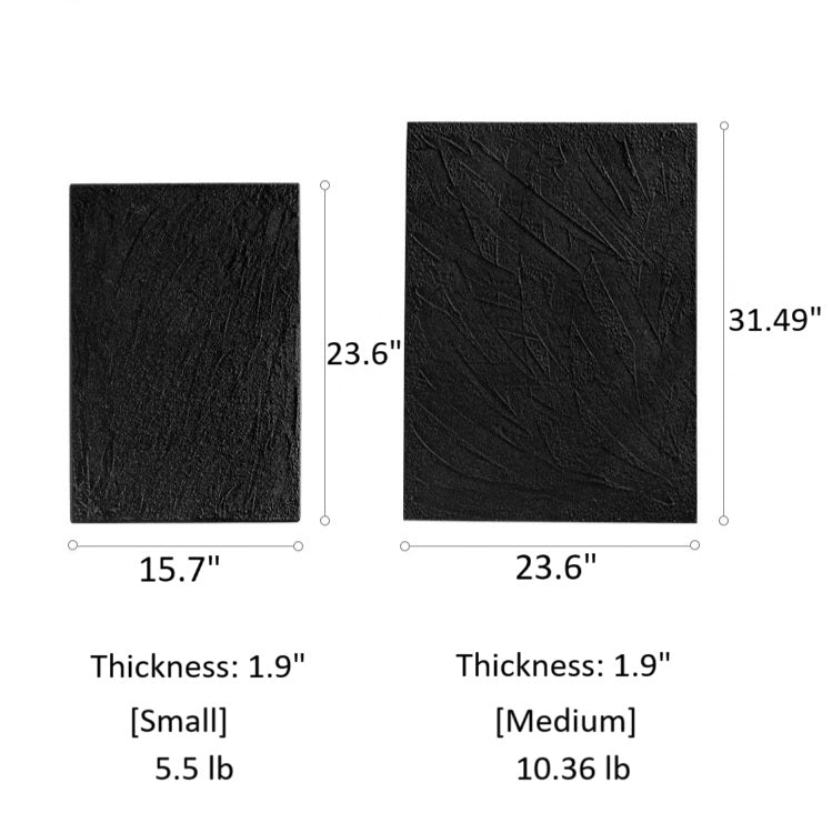 Black Textured Sandstone Wall Art