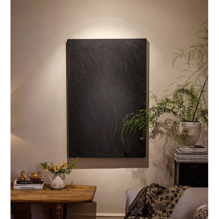 Black Textured Sandstone Wall Art