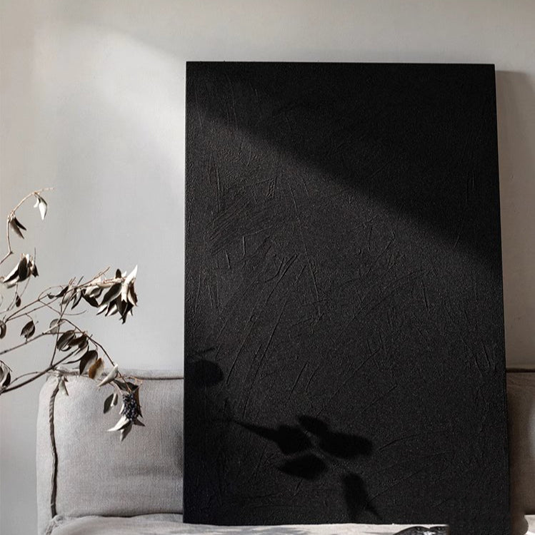 Black Textured Sandstone Wall Art