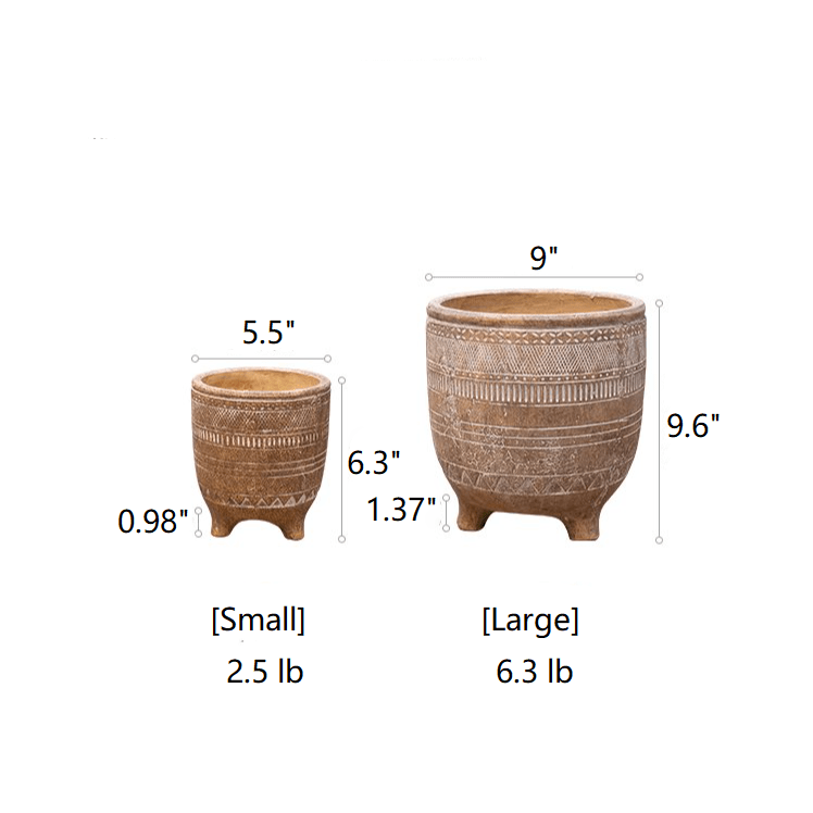 Bohemian Red Clay Planter