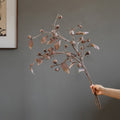 Artificial Brown Pod Branch with Leaves 43" Tall