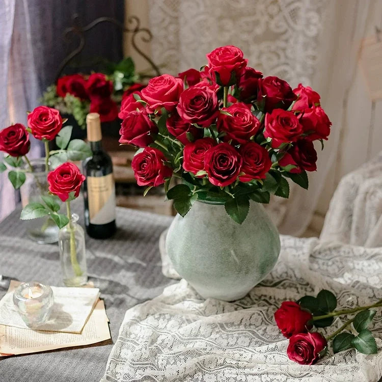 Artificial Classic Romance Rose Stem – 20"