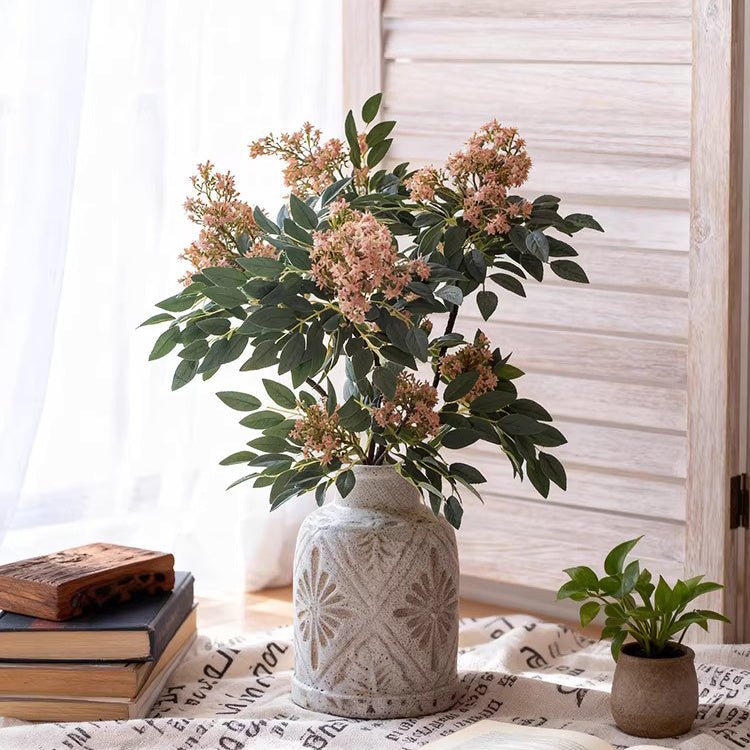 Cottage Garden Artificial Elder Flower Stem 35.4" Tall