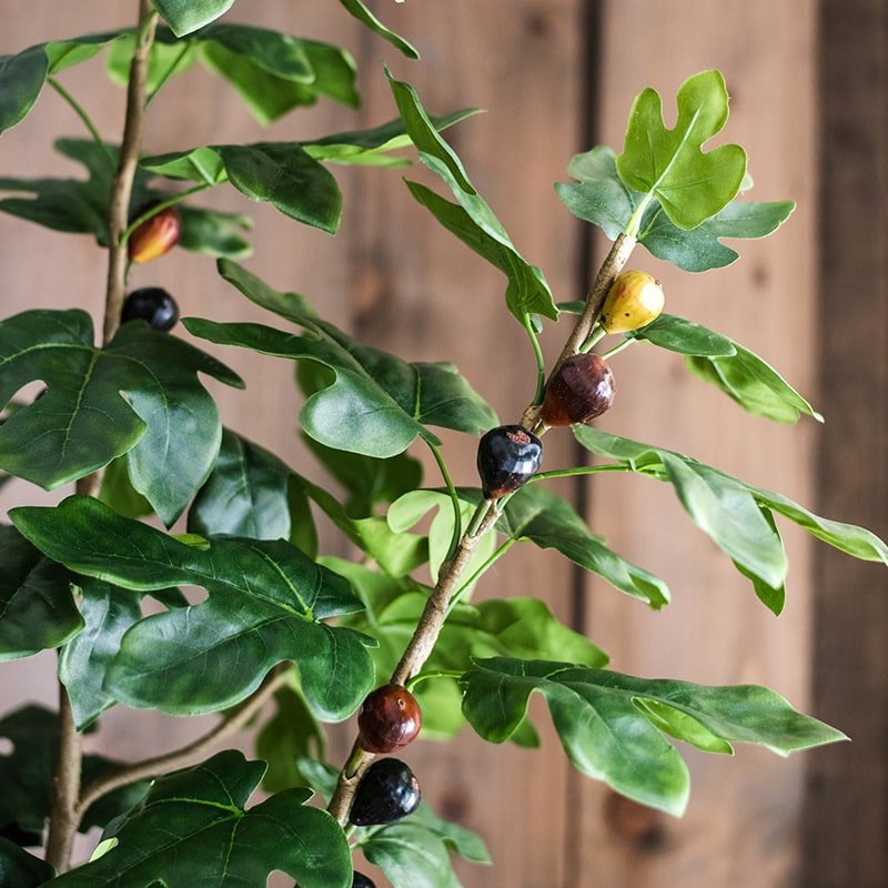 Artificial Silk Potted Fig Tree