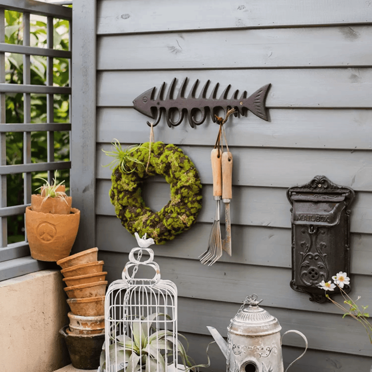 Cast Iron Fishbone Key & Tool Holder