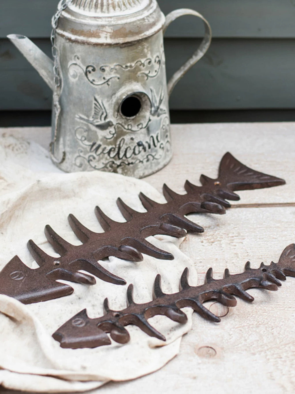 Cast Iron Fishbone Key & Tool Holder