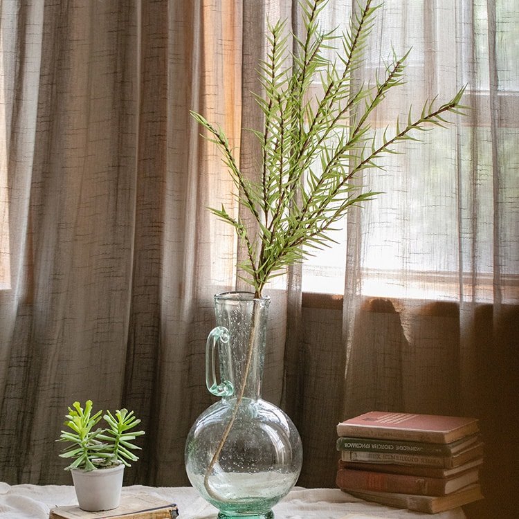 Artificial Flax Grass Stem in Green 48" Tall