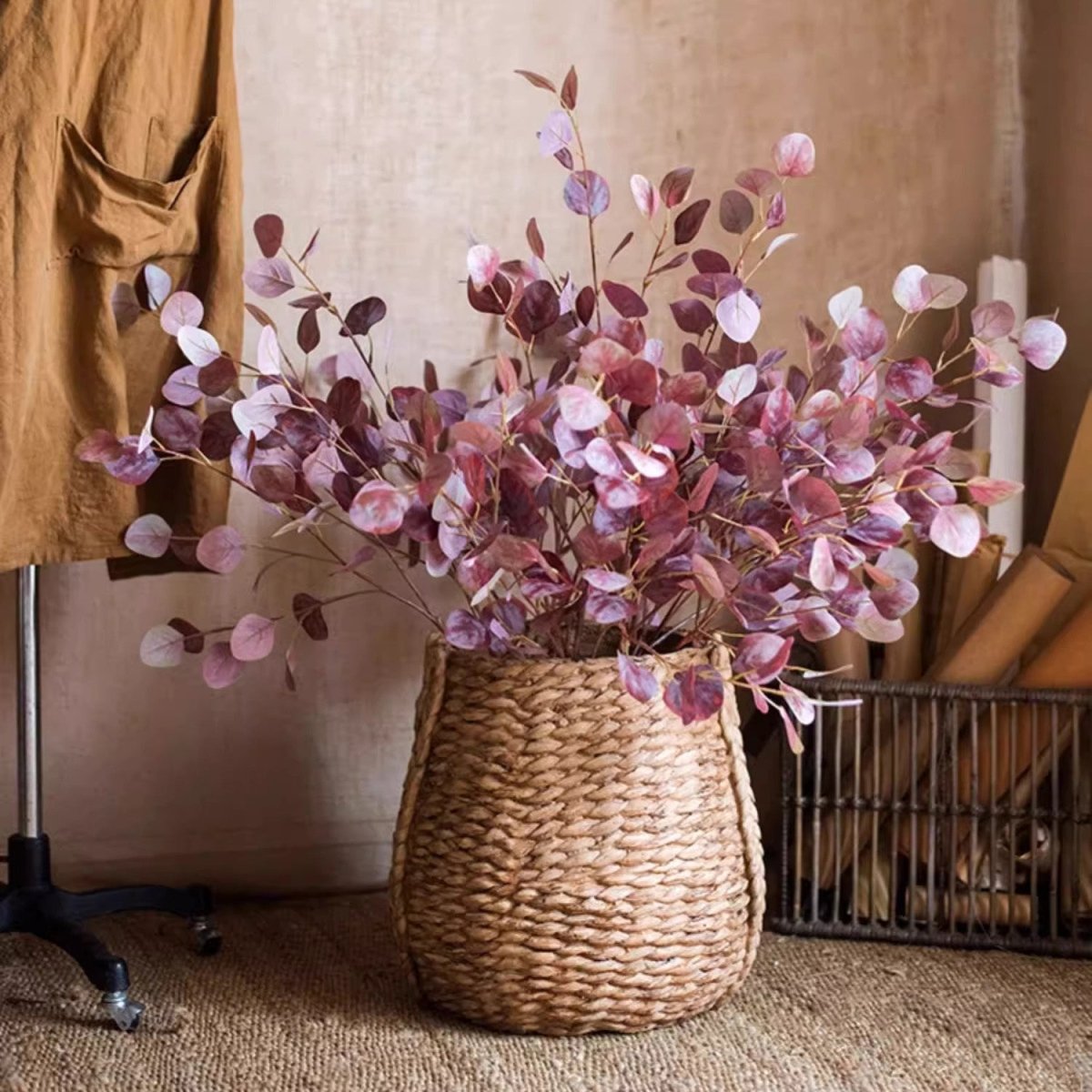 Artificial Golden Haze Eucalyptus Stem 37.7" Tall