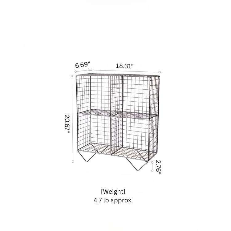 Farmhouse Wire Grid Display Shelf