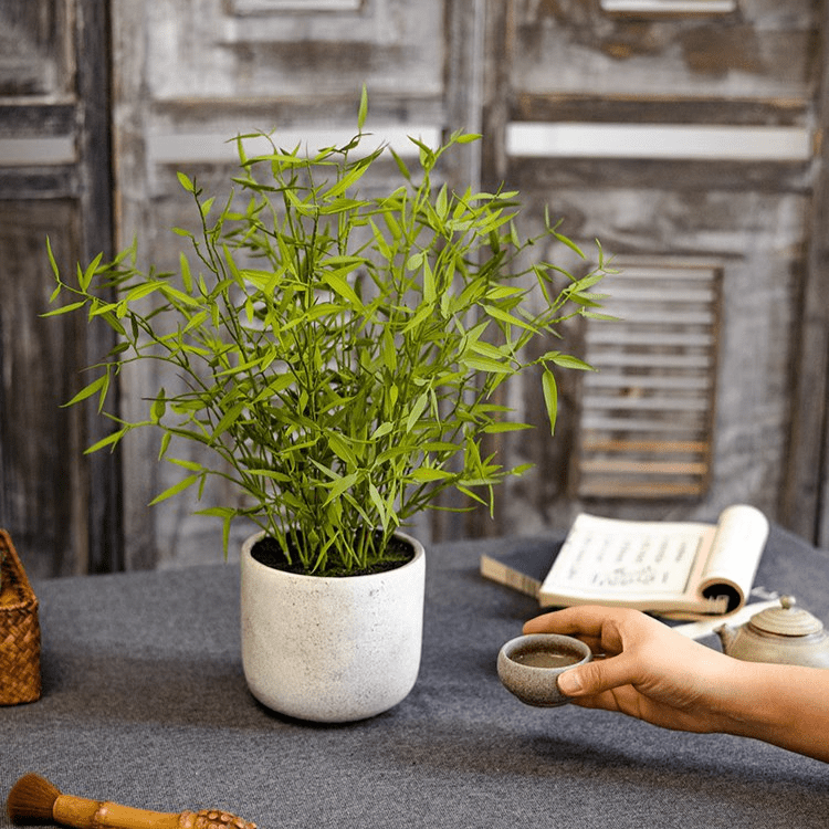 Artificial Mini Bamboo Leaf Potted Plant