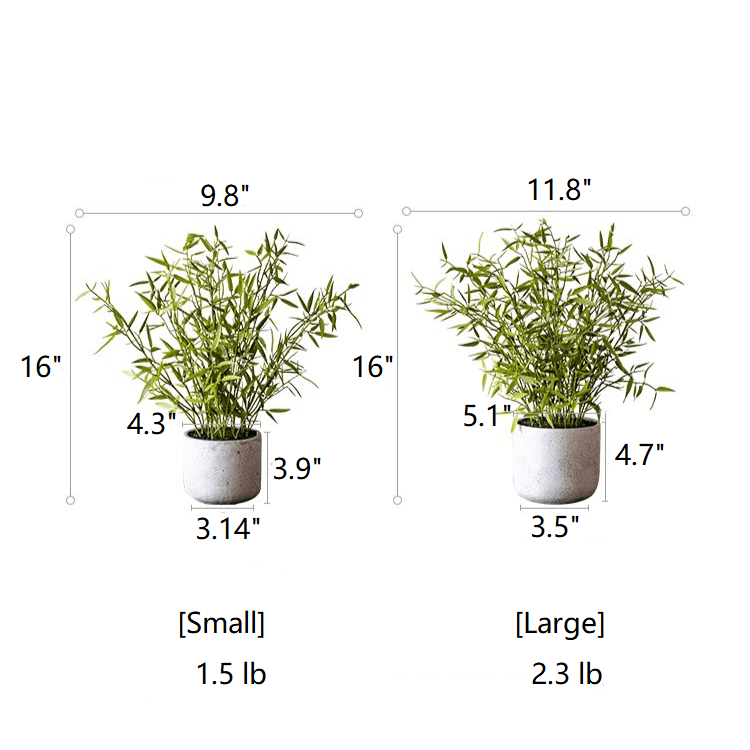 Artificial Mini Bamboo Leaf Potted Plant