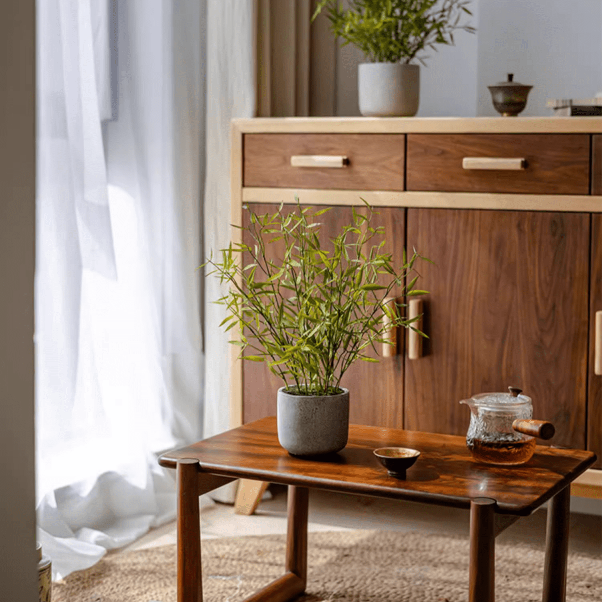 Artificial Mini Bamboo Leaf Potted Plant