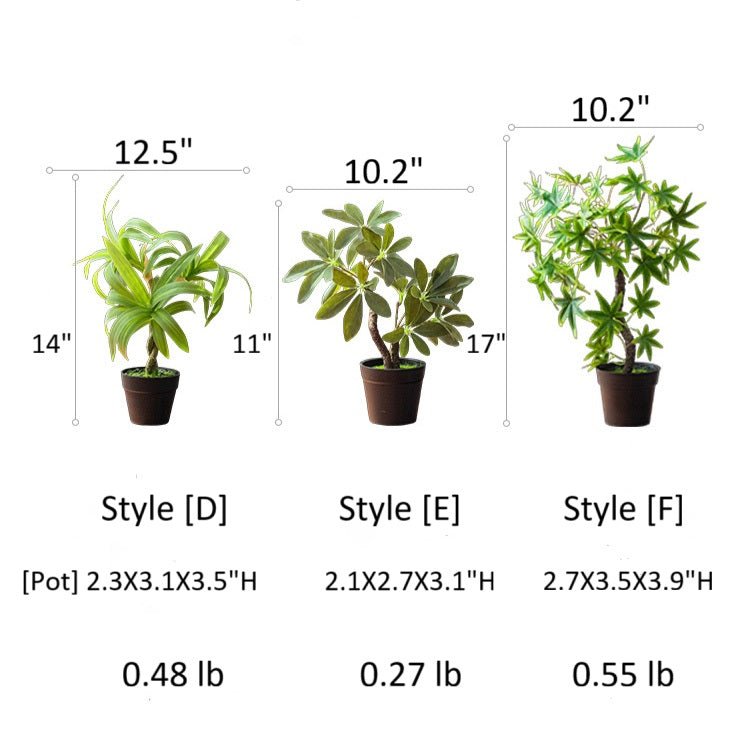 Artificial Mini Potted Green Plant