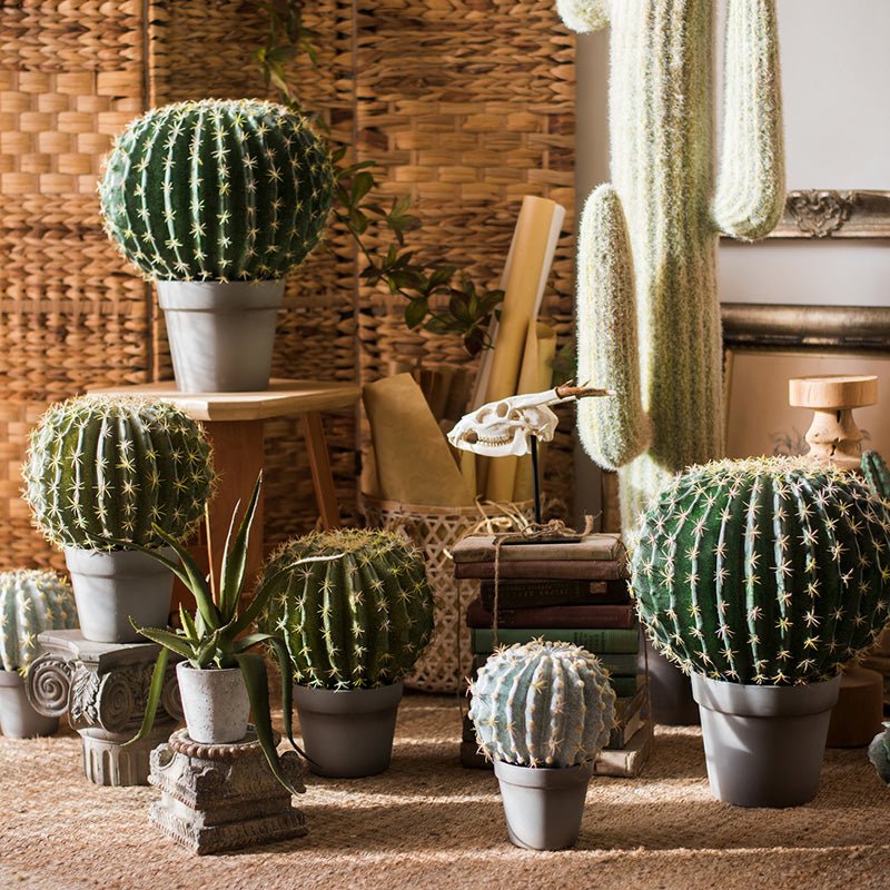 Artificial Cactus Ball in Pot