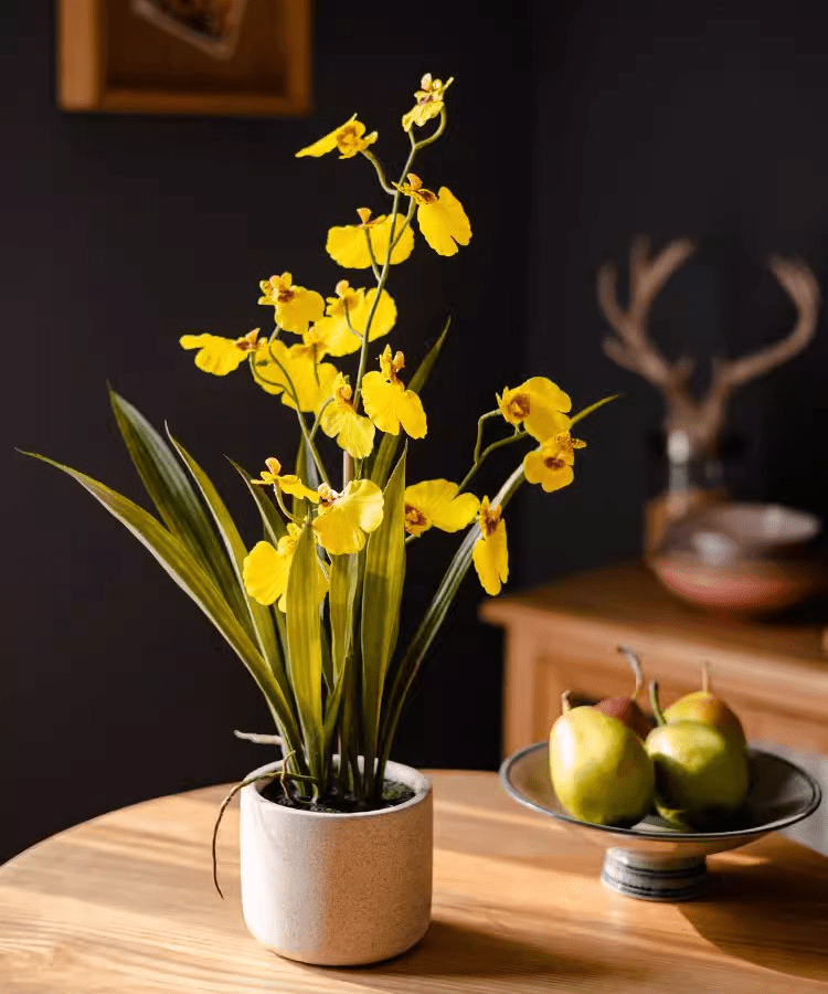 Artificial Potted Dancing Lady Orchid