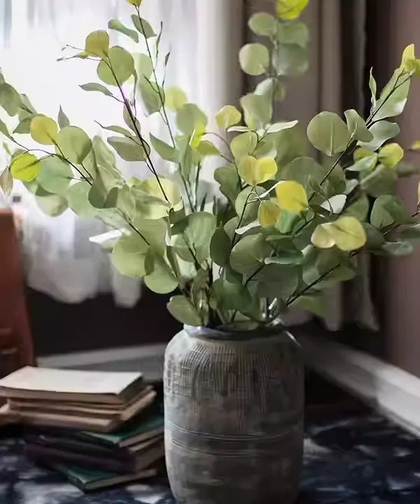 Artificial Round Leaf Eucalyptus Stem 44" Tall