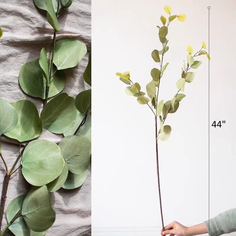 Artificial Round Leaf Eucalyptus Stem 44" Tall