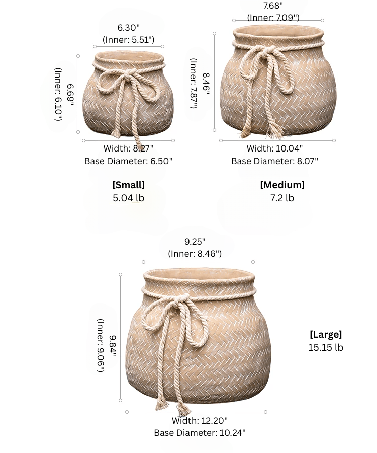 Garden Sack Cement Planter