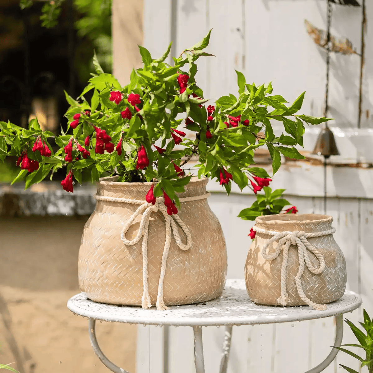 Garden Sack Cement Planter