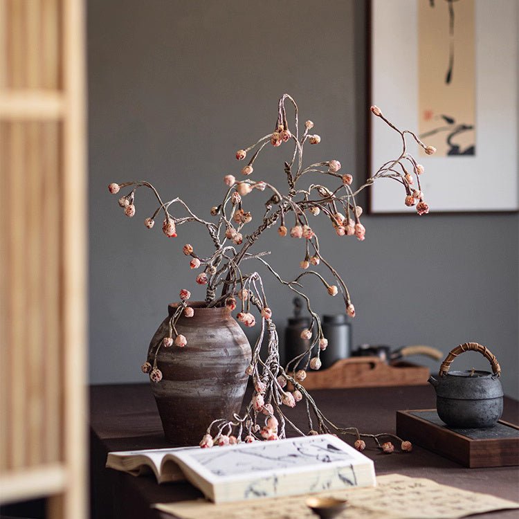 Artificial Rustic Silent Bud Twig 45.3" Tall