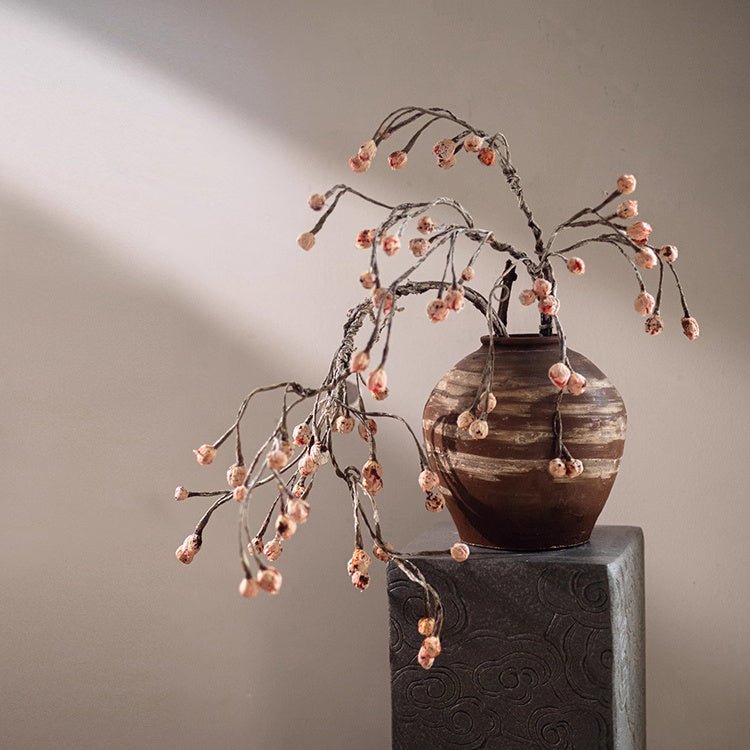 Artificial Rustic Silent Bud Twig 45.3" Tall