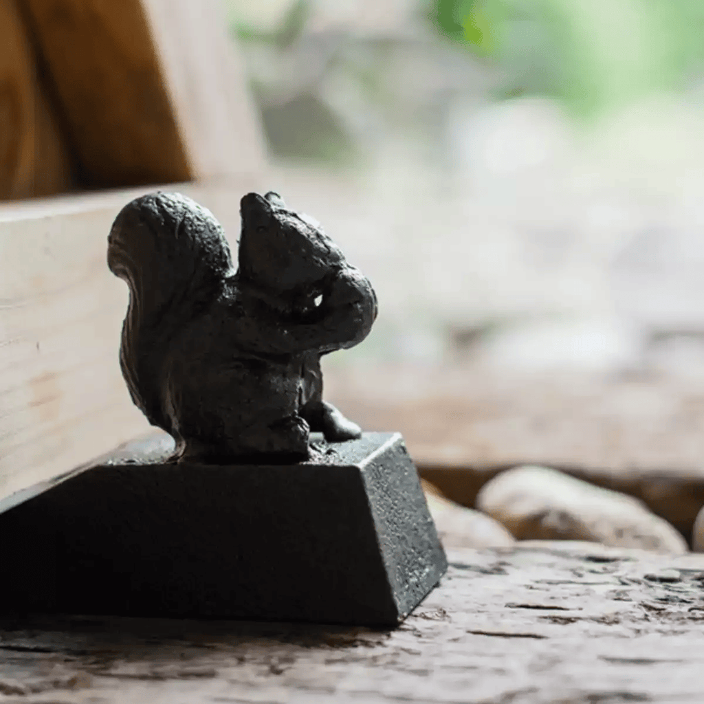 Rustic Cast Iron Squirrel Door Stop