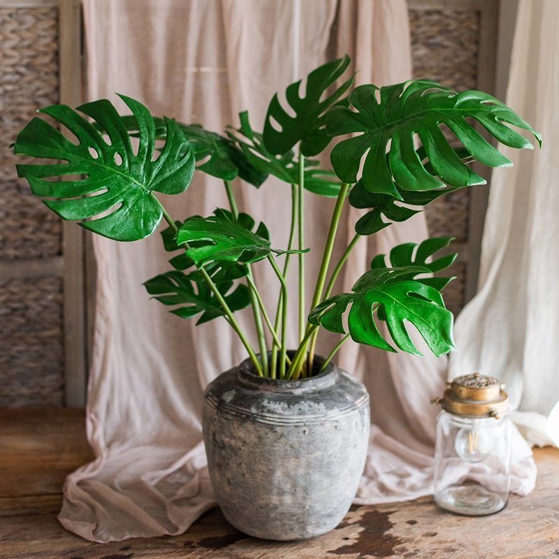 Artificial Real Touch Turtle Leaf Stem Bunch