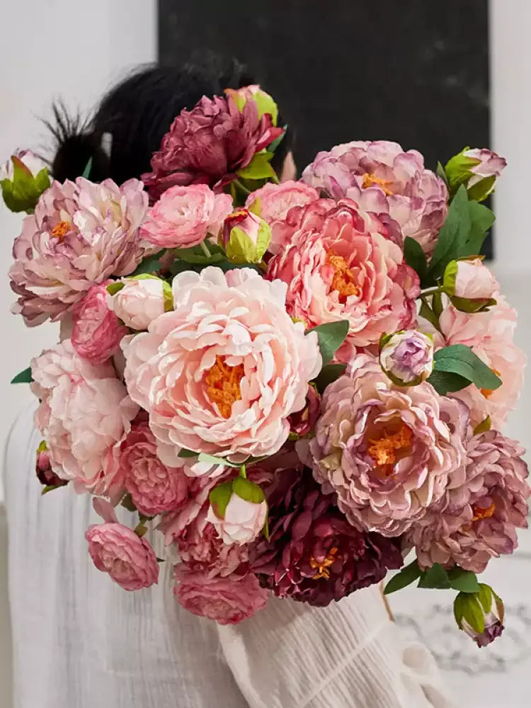 Artificial Vintage Peony Stem – 26"
